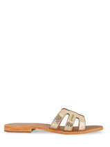 Leather Hadamia Slide Sandals Les tropeziennes Gold women HADAMIA
