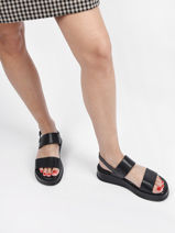 Sandales semelle compensee en cuir-TAMARIS-vue-porte