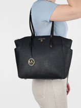 Leather Marilyn Shoulder Bag Michael kors Black marilyn S2G6AT2L-vue-porte