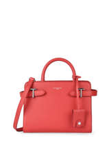 Small Leather Emily Handbag Le tanneur Pink emily 11V40413