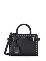 Leather Emilie Micro Studs Crossbody Bag Le tanneur Black emily TEMI16A1