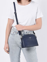 Shoulder Bag Grained Miniprix Blue grained F2543-vue-porte