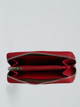 Compact Leather Wallet Nathan baume Red classic 323N-vue-porte