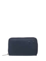 Compact Leather Wallet Nathan baume Blue classic 323N