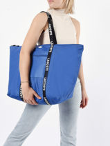 Shopping Bag Izzie Season Lacoste Blue izzie season NF3832VA-vue-porte