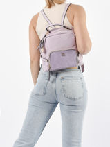 Backpack Raba Lulu castagnette Violet irise RABA-vue-porte