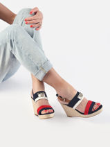 High-heel wedge sandals essential-TOMMY HILFIGER-vue-porte