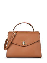 Leather Farrah Top-handle Bag Lauren ralph lauren Brown farrah 31855930