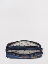 Pencil Case For Girls 2 Compartments Cameleon Blue vintage fantasy TROU-vue-porte