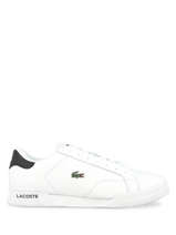 Sneakers twin serve in leather-LACOSTE