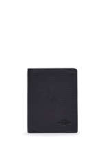 Card Holder Foulonne Leather Yves renard Black foulonne 239