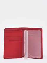 Card Holder Leather Petit prix cuir Red supreme FA205-vue-porte