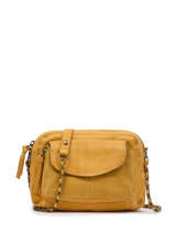 Shoulder Bag Naina Leather Pieces Yellow naina 7125569S