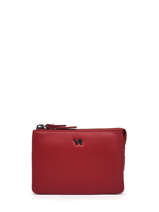 Leather Foulonn Wallet Yves renard Red foulonne 29461