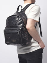 Backpack Eastpak Black grained K620GRA-vue-porte