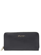 Portefeuille Tommy hilfiger Black iconic tommy AW12186