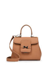 Leather Mini Duras Crossbody Bag Nathan baume Brown ines 4