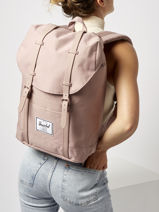 Backpack 1 Compartment Herschel Pink classics PBG10066-vue-porte