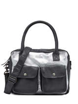 Leather Dandy Argento Business Bag Paul marius Black argento DANDYARG