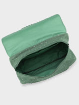 1-compartment Satchel Trixie Green animals 91-vue-porte