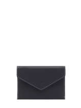 Wallet Leather Leather Etrier Violet paris EPAR054