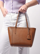 Shoulder Bag Clare Leather Lauren ralph lauren Brown clare 31842431-vue-porte