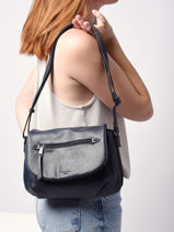 Sac Bandoulire Gracieuse Hexagona Bleu gracieuse 315311-vue-porte