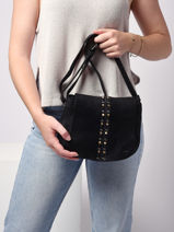 Leather Heritage Crossbody Bag Biba Violet heritage HAK2L-vue-porte