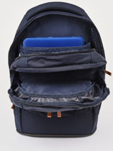 Backpack 2 Compartments Satch Blue pack SIN3-vue-porte