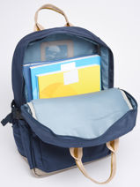 1 Compartment Backpack Caramel et cie Blue fille FI-vue-porte