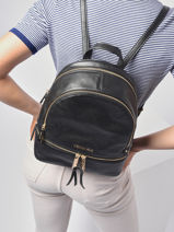 Backpack Michael kors Black rhea zip S5GEZB1L-vue-porte