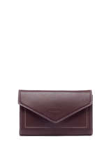 Wallet Leather Etrier Brown paris EPAR469