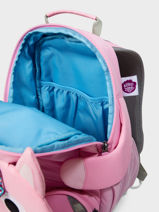 Backpack Affenzahn Pink large friends FAL4-vue-porte