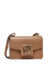 Medium Leather Roxane Shoulder Bag Lancel roxane A12073-vue-porte