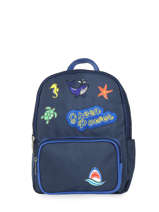 Backpack Caramel et cie Blue green power ocean GP