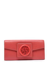 Leather Roxane Wallet Lancel Pink roxane A12077