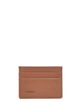 Card Holder Leather Leather Etrier Brown paris EPAR011