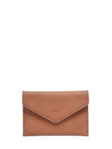 Wallet Leather Leather Etrier Brown paris EPAR054