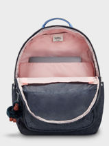1 Compartment  Backpack  With 15" Laptop Sleeve Kipling Black back to school KI3040-vue-porte