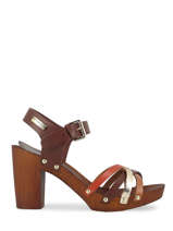 High heel leather tootsy sandals-LES TROPEZIENNES