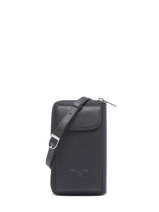 Leather Pocket Phone Pouch Nathan baume Black egee 3