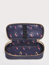 Trousse 1 Compartiment Classics Jeune premier Bleu classics PB022-vue-porte