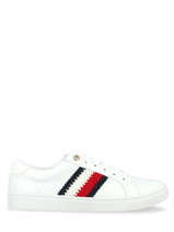 Sneakers in leather-TOMMY HILFIGER