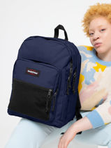 Sac � Dos Pinnacle 2 Compartiments Eastpak Bleu authentic EK060-vue-porte