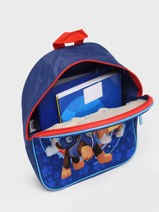 1 Compartment Backpack Paw patrol Blue teamwork 1399-vue-porte