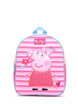 1 Compartment  Backpack Peppa pig Pink happy 8535