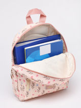 1 Compartment  Backpack Disney blushing bloom 2337-vue-porte