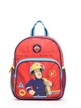 1 Compartment  Backpack Sam le pompier Red hero 2179