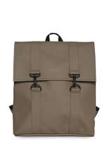 1 Compartment  Backpack  With 15" Laptop Sleeve Rains Brown boston 12130