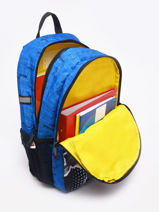 2-compartment  Backpack Lego Blue city police adventure 25-vue-porte